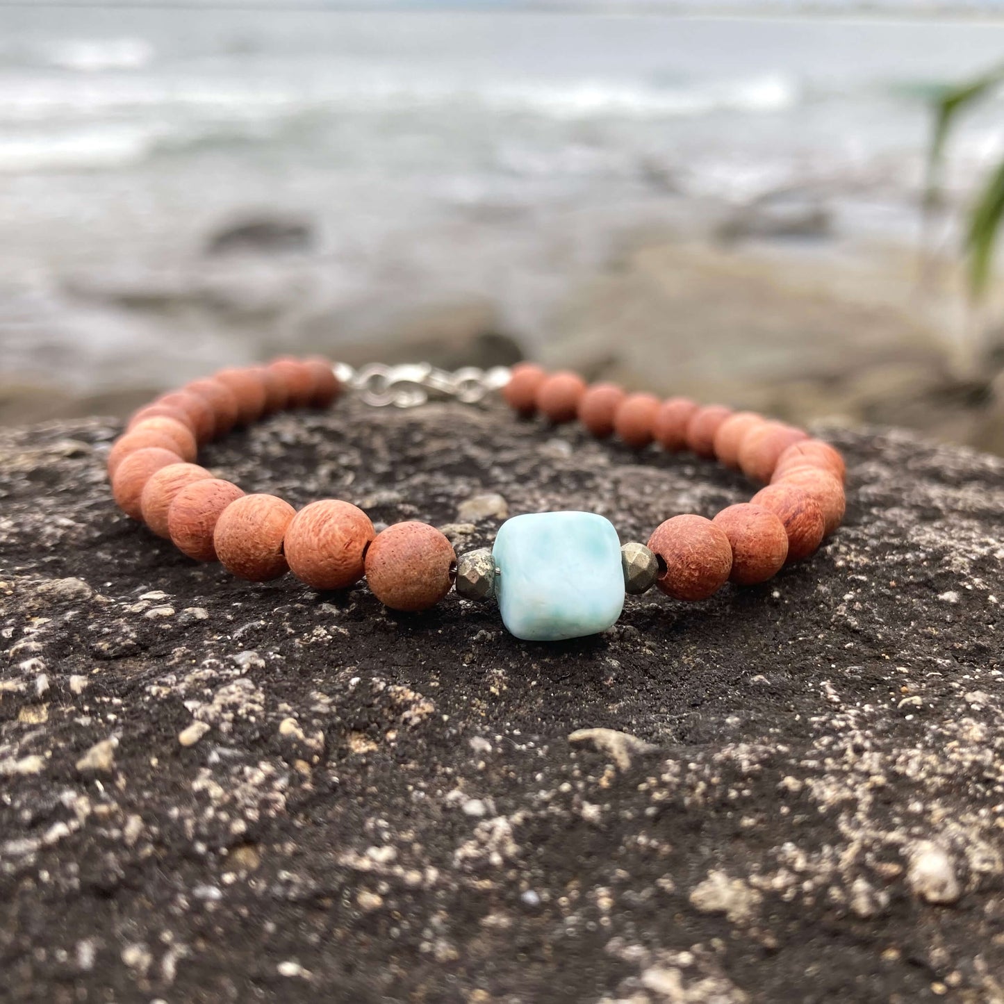 Big Kahuna - Larimar Men's Bracelet for support