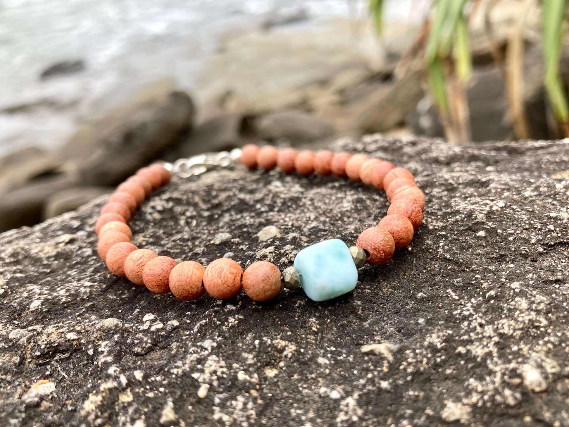 Big Kahuna - Larimar Men's Bracelet