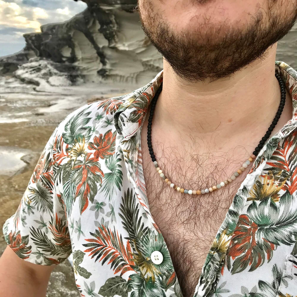 Empowerment For Men Positivity & Emotional Balance Necklace model 4