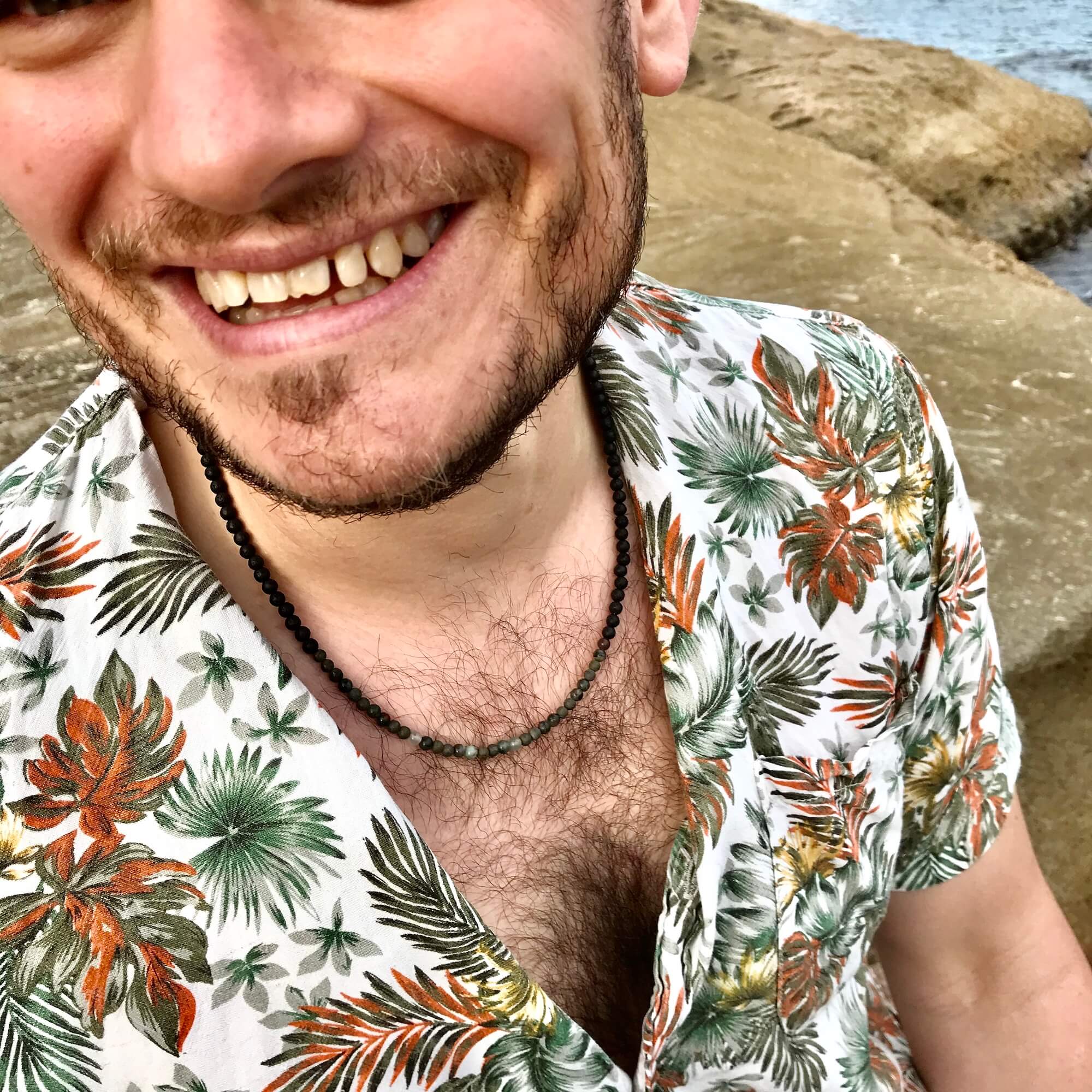 Empowerment for men strength & courage necklace model 2