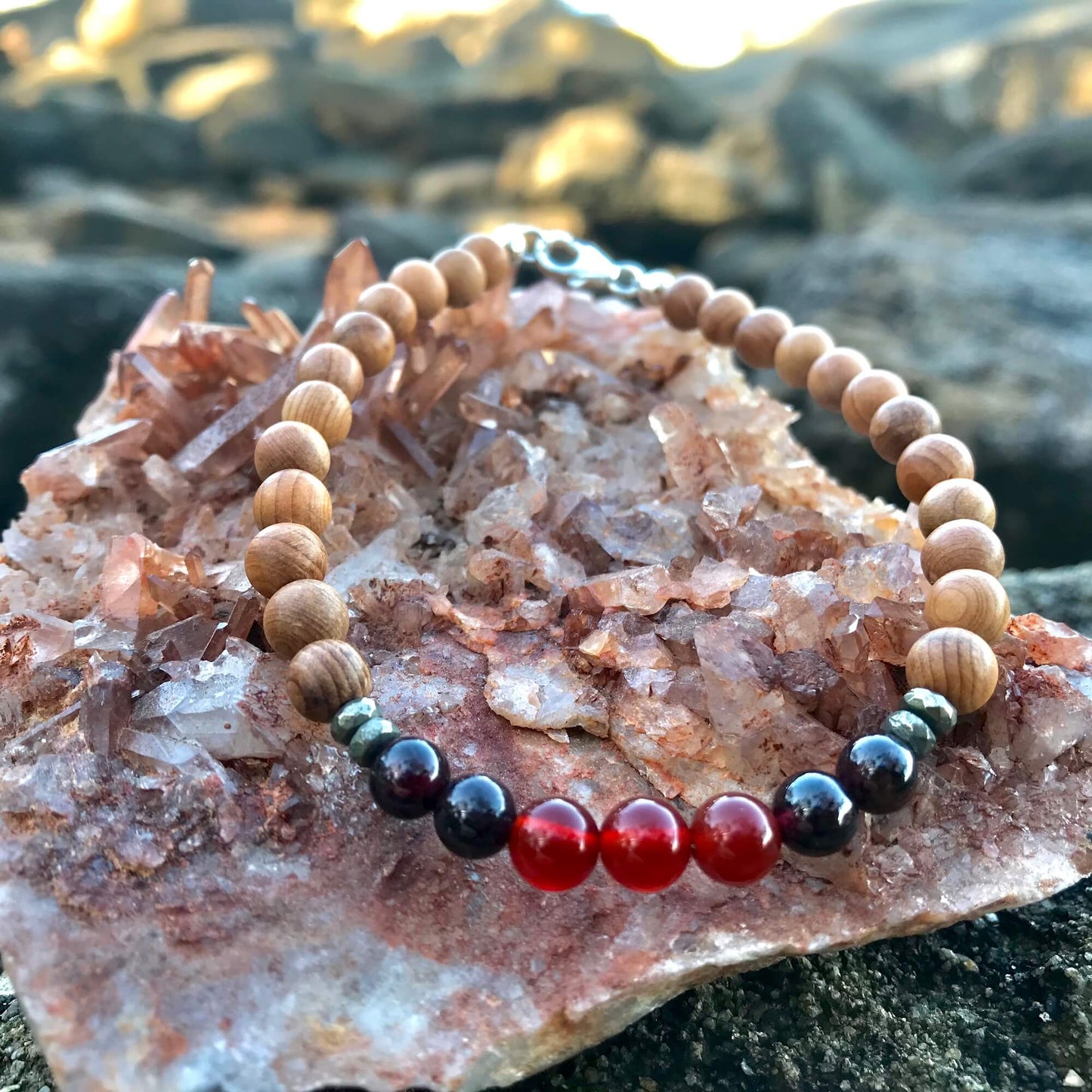 Fire Element Mens healing Bracelet