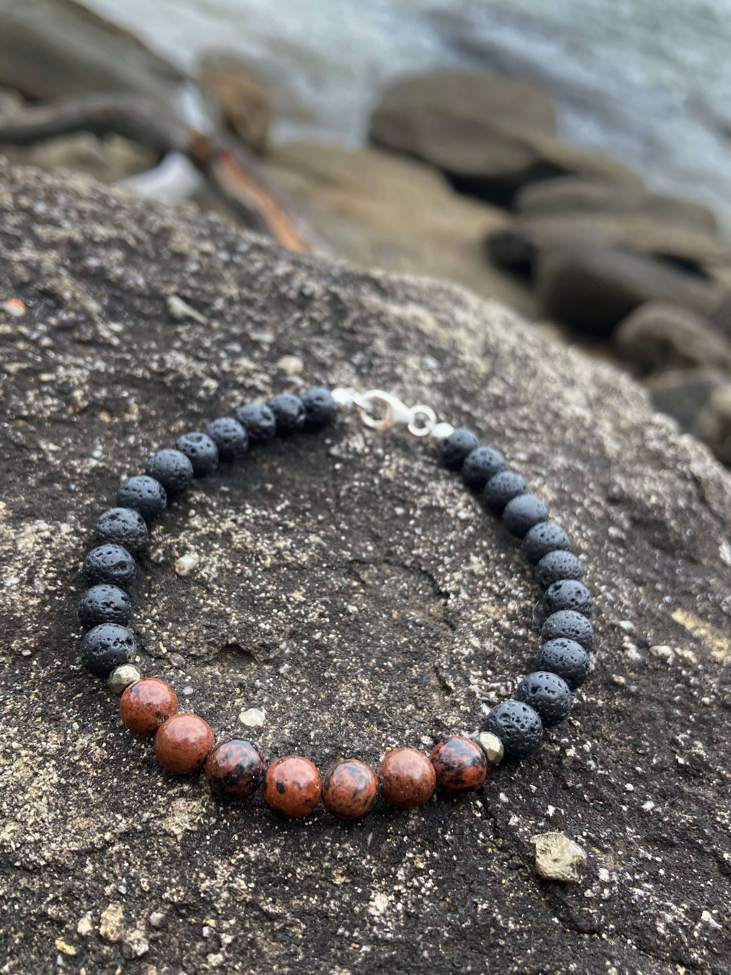 Self-Acceptance - Red Obsidian Bracelet