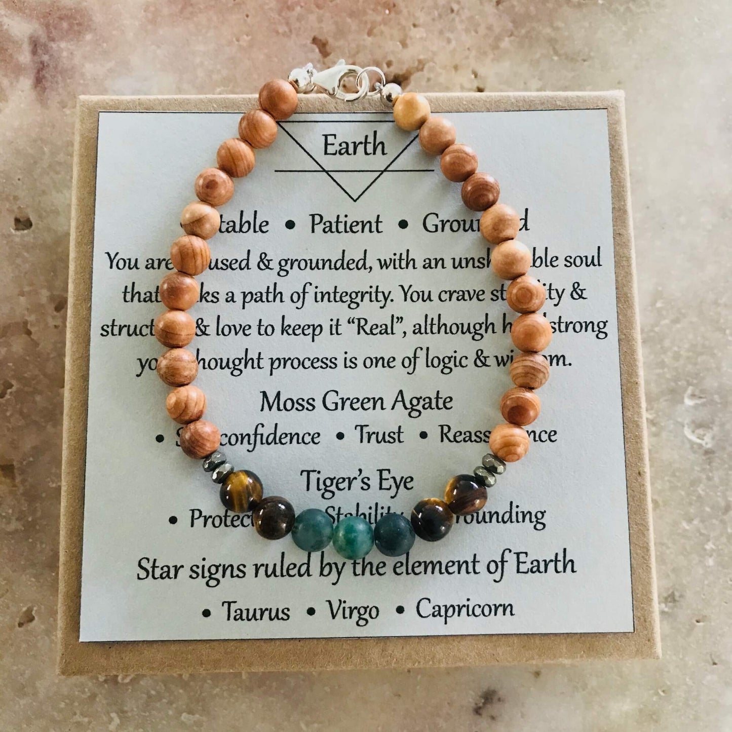 Mens Element boxed bracelet Earth