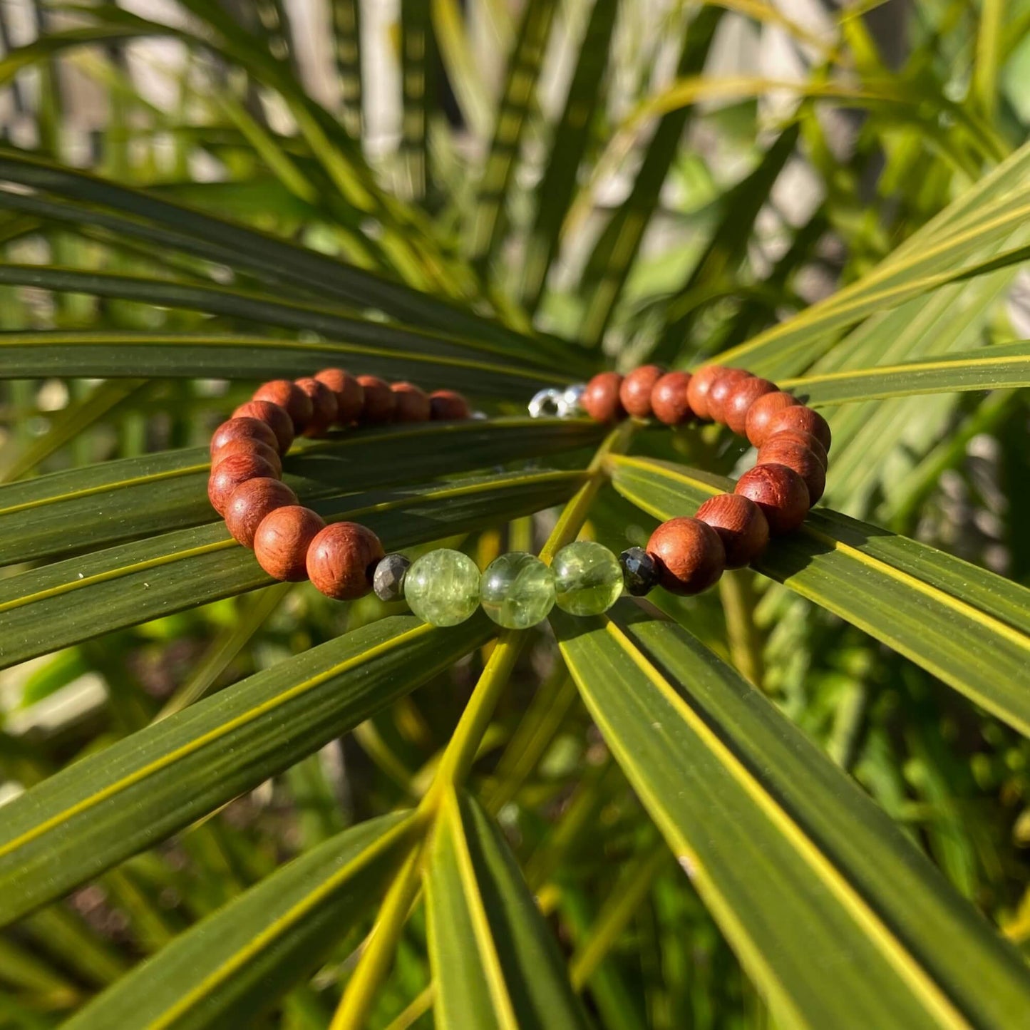 Mens Peridot Bracelet for healing