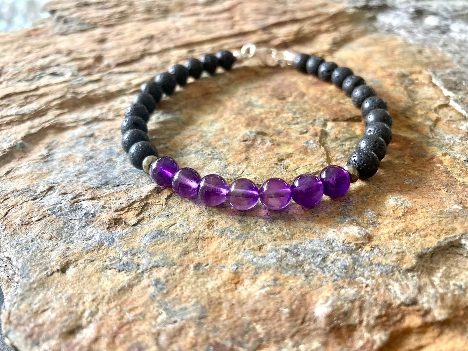 Zen - Amethyst Mens Healing Crystal Bracelet